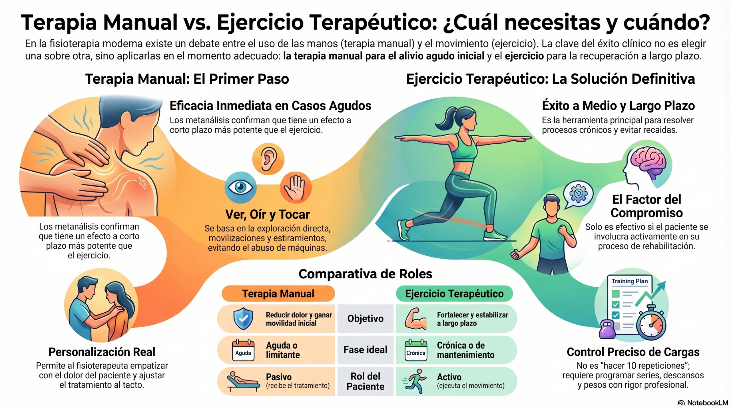 terapia manual vs ejercicio 